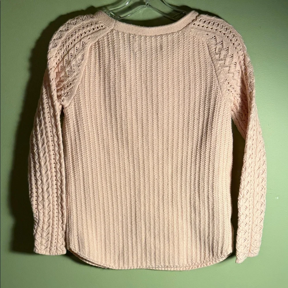 LOFT Women's Pink Textured Sweater - Picture 7 of 9
